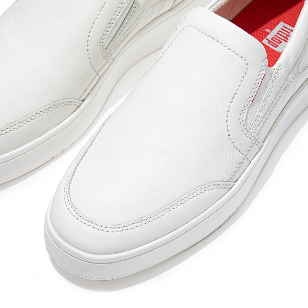 Fitflop Man Slip-on White - Rally X Leather Sneakers - ET3729841